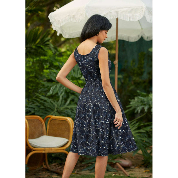 Glow in the Dark Constellations Fit & Flare Dress