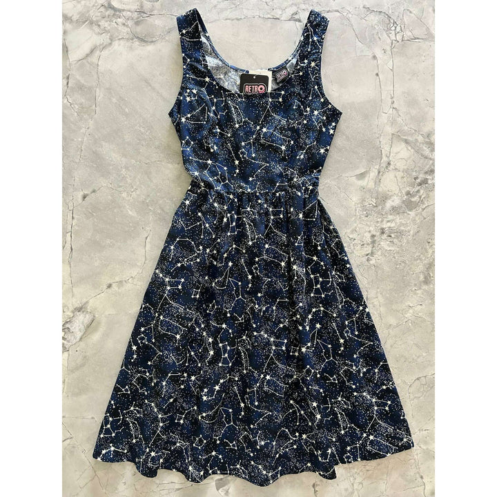 Glow in the Dark Constellations Fit & Flare Dress