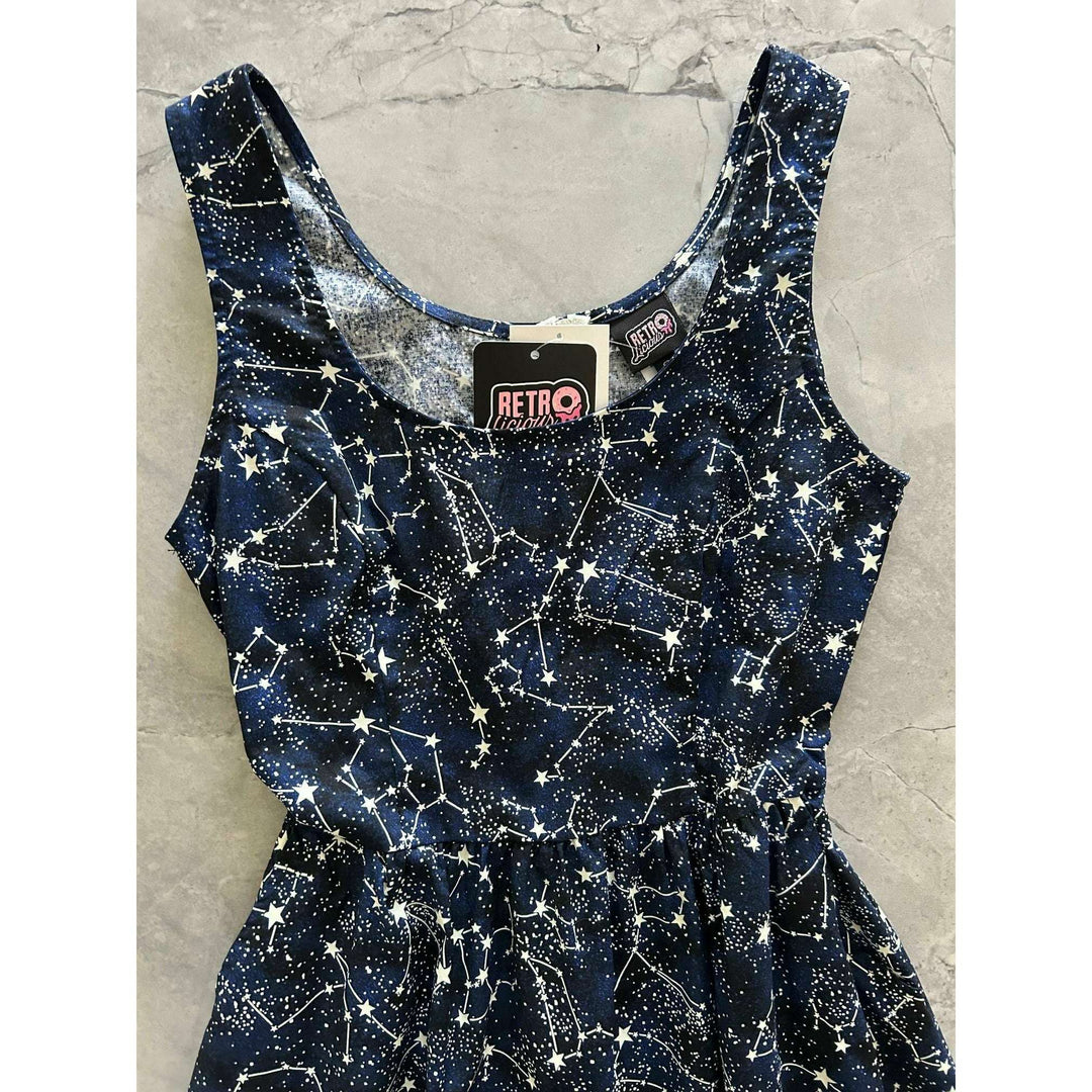 Glow in the Dark Constellations Fit & Flare Dress