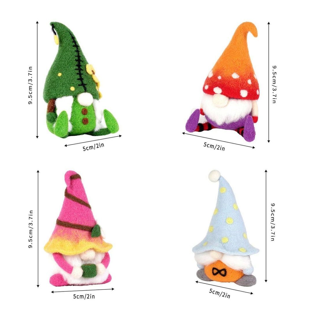 Gnomes Needle Felting Kit. Wizardi DIY Wool Craft F07N8-Z-01