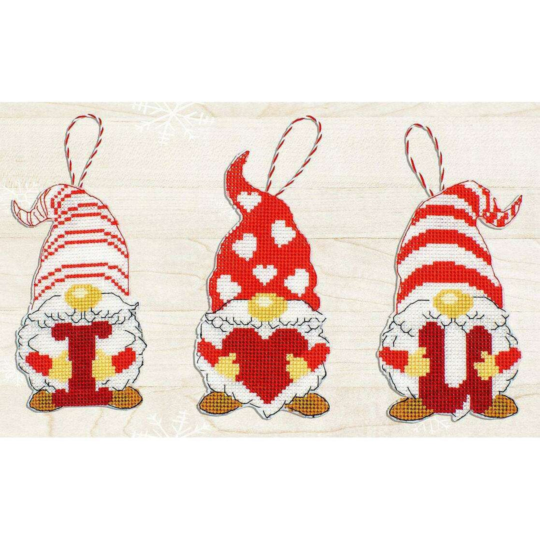 Gnomes of Valentine's Day JK031L Counted Cross-Stitch Kit