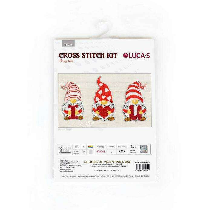 Gnomes of Valentine's Day JK031L Counted Cross-Stitch Kit