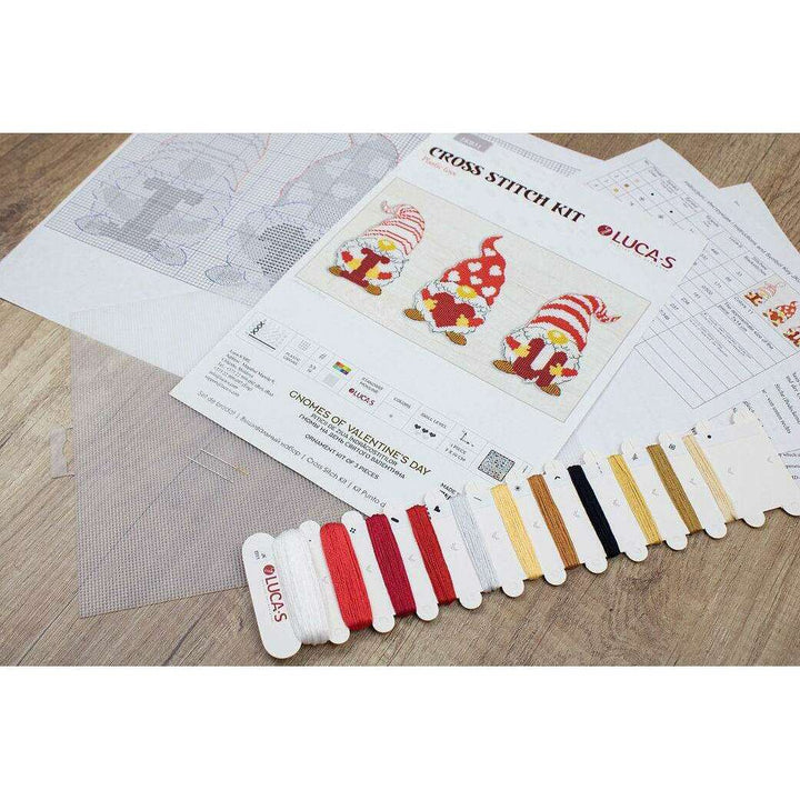 Gnomes of Valentine's Day JK031L Counted Cross-Stitch Kit