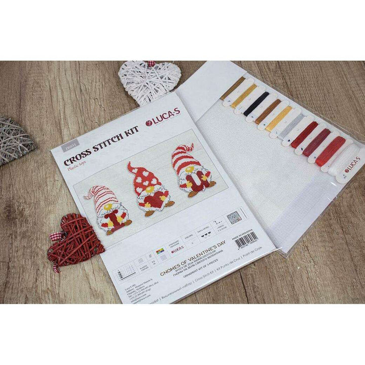 Gnomes of Valentine's Day JK031L Counted Cross-Stitch Kit