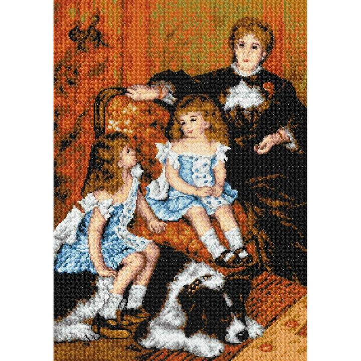 Gobelin canvas for halfstitch without yarn after Auguste Renoir - Mrs. Charpentier with Children 2232R