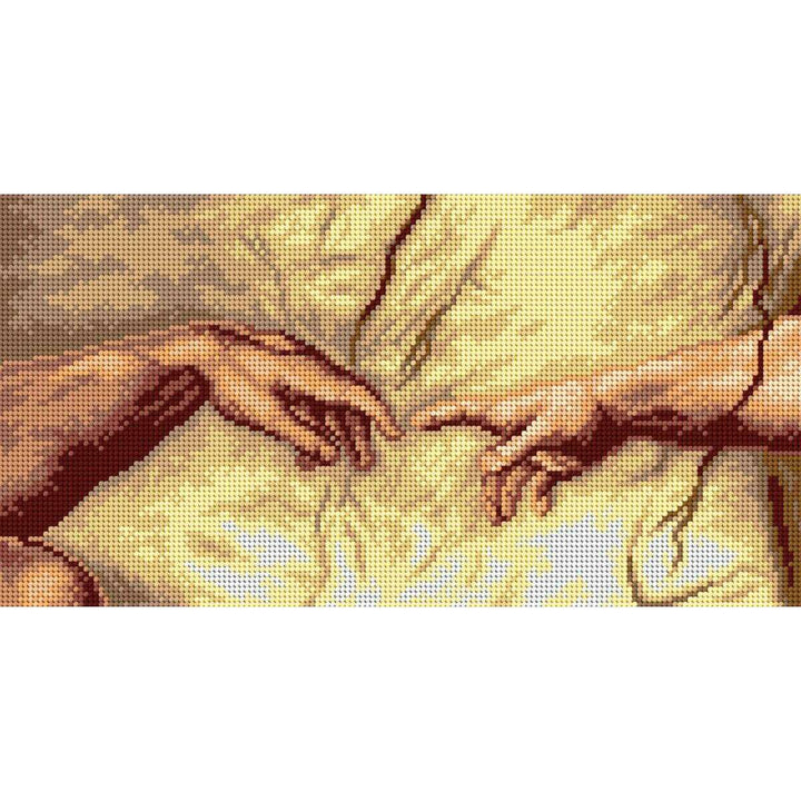 Gobelin canvas for halfstitch without yarn after Michelangelo - The Creation of Adam 2736J