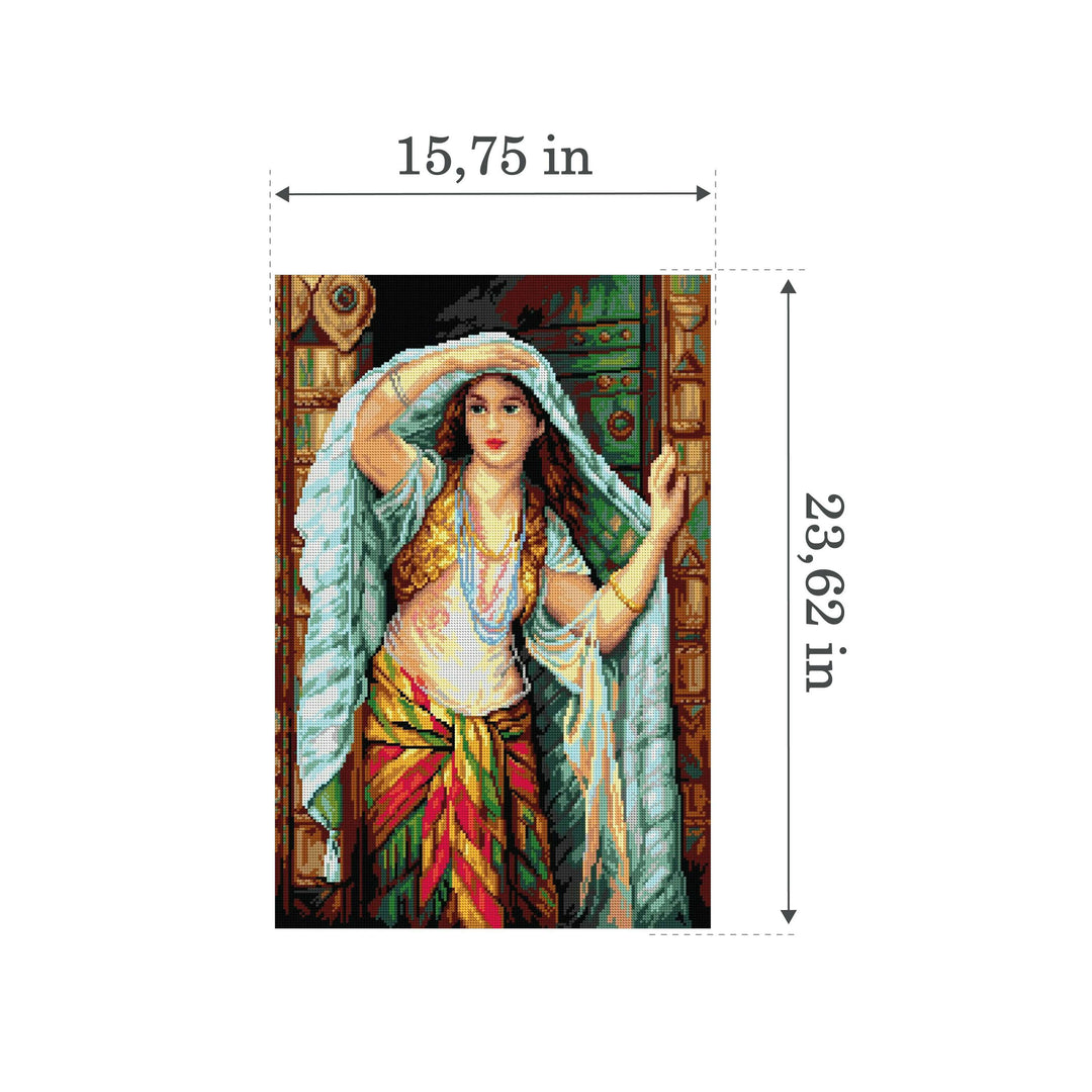 Gobelin canvas for halfstitch without yarn after William Clark Wontner - Lady of Baghdad 2970Q