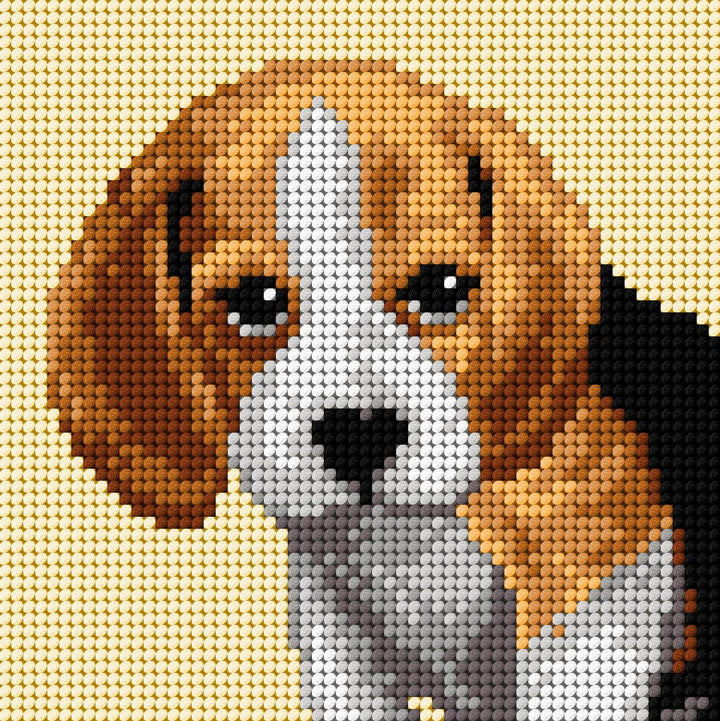 Gobelin canvas for halfstitch without yarn Beagle 2720D