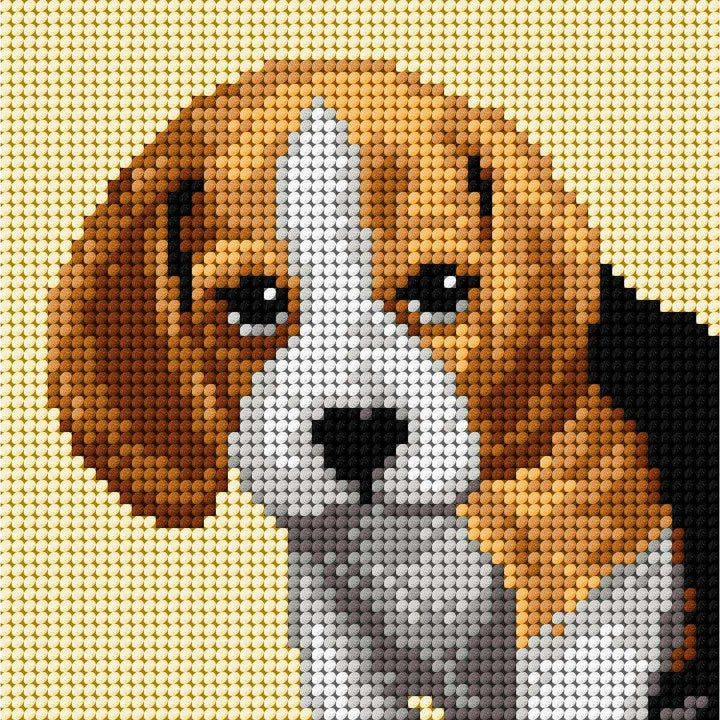 Gobelin canvas for halfstitch without yarn Beagle 2720D