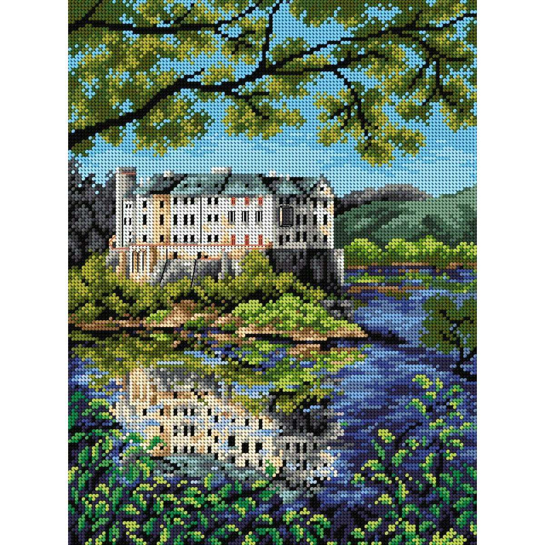 Gobelin canvas for halfstitch without yarn Castle Orlik 2383J