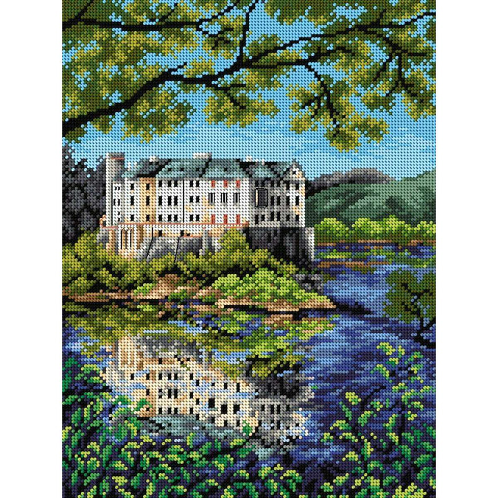 Gobelin canvas for halfstitch without yarn Castle Orlik 2383J