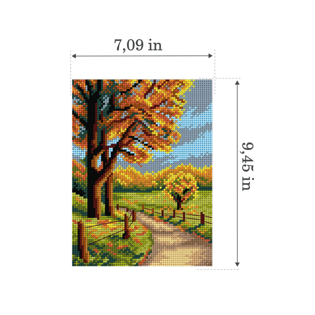 Gobelin canvas for halfstitch without yarn Four season - Autumn 3469F