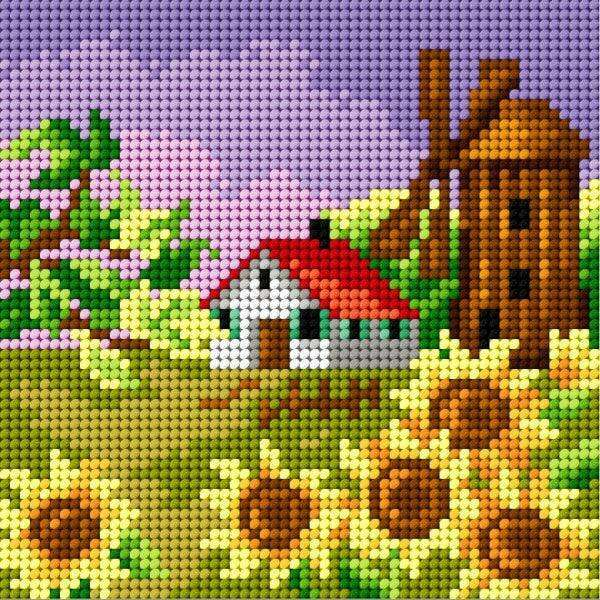 Gobelin canvas for halfstitch without yarn Four Seasons - Autumn