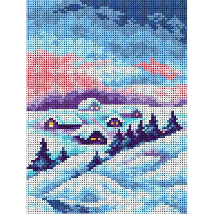 Gobelin canvas for halfstitch without yarn Frosty land 2422F