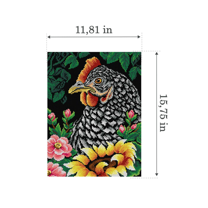 Gobelin canvas for halfstitch without yarn Hen 3382J