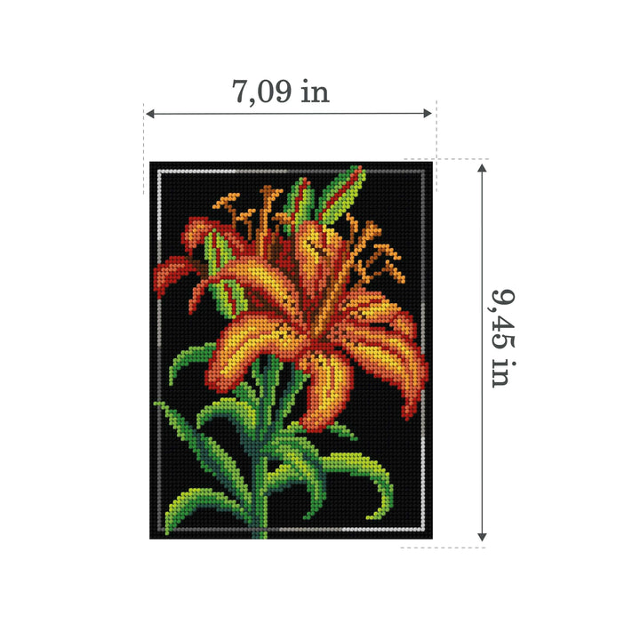 Gobelin canvas for halfstitch without yarn Lily 3051F