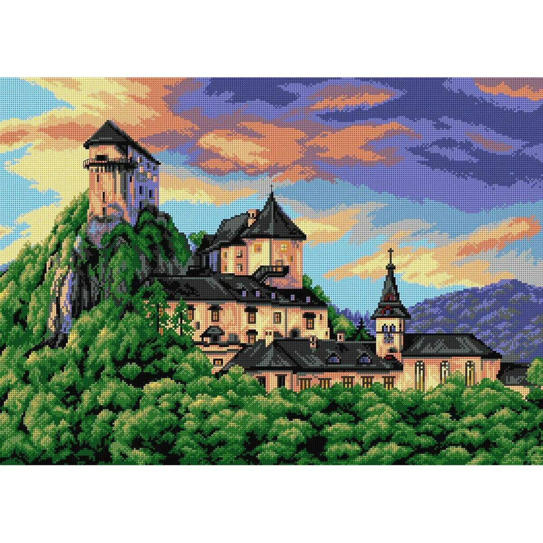 Gobelin canvas for halfstitch without yarn Orava Castle 2879R