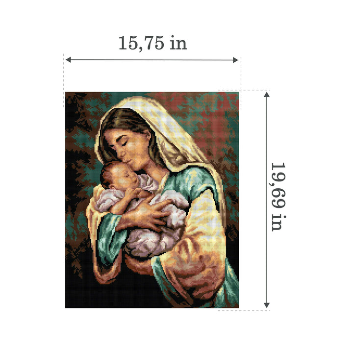 Gobelin canvas for halfstitch without yarn The Greatest Love 2880M