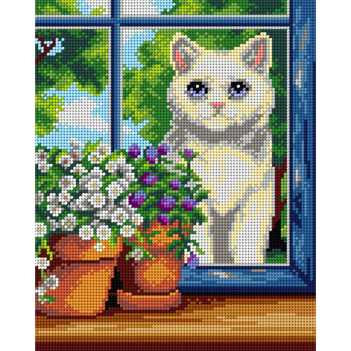 Gobelin canvas for halfstitch without yarn White Cat 3518H