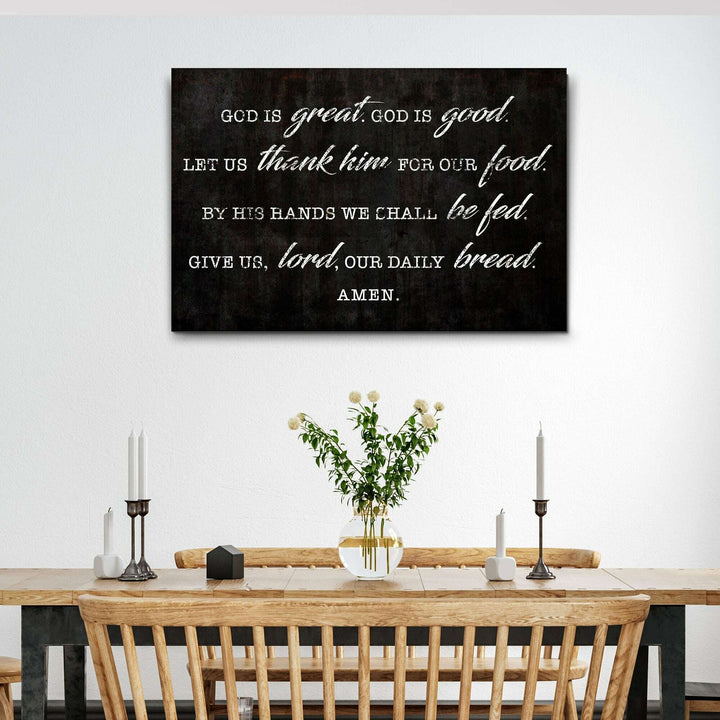God Is Great God Is Good Prayer Sign III