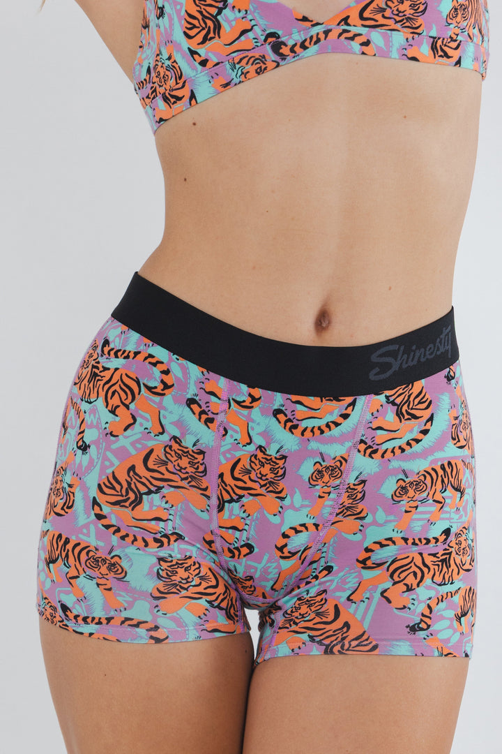 The Go Get 'Em | Abstract Tigers Women’s Boxers
