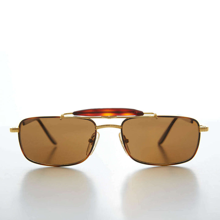 Gold 90s Vintage Pilot Sunglass - Kit