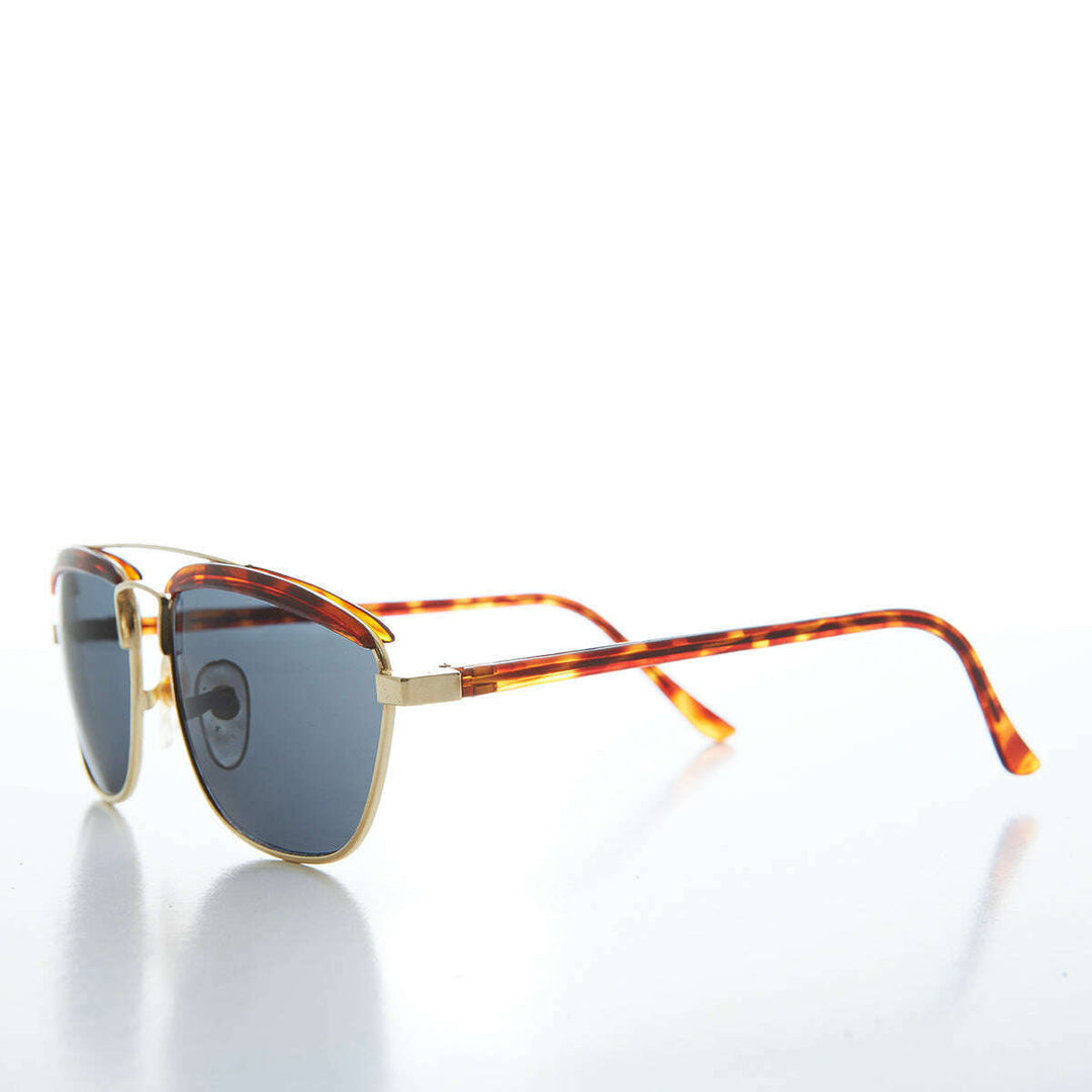Gold Brow Bar Vintage Sunglasses - Albie