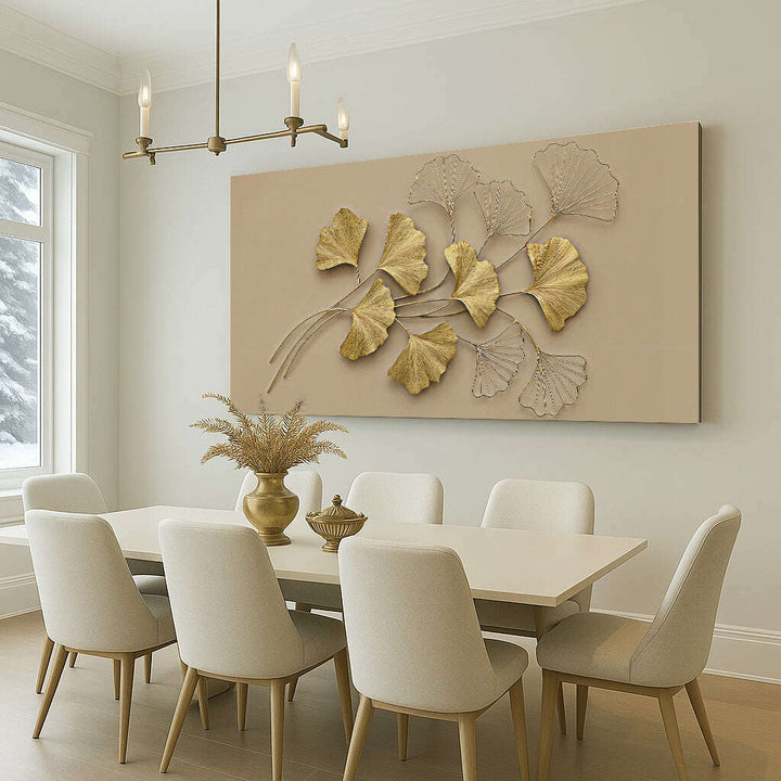 Golden Botanical Wall Art