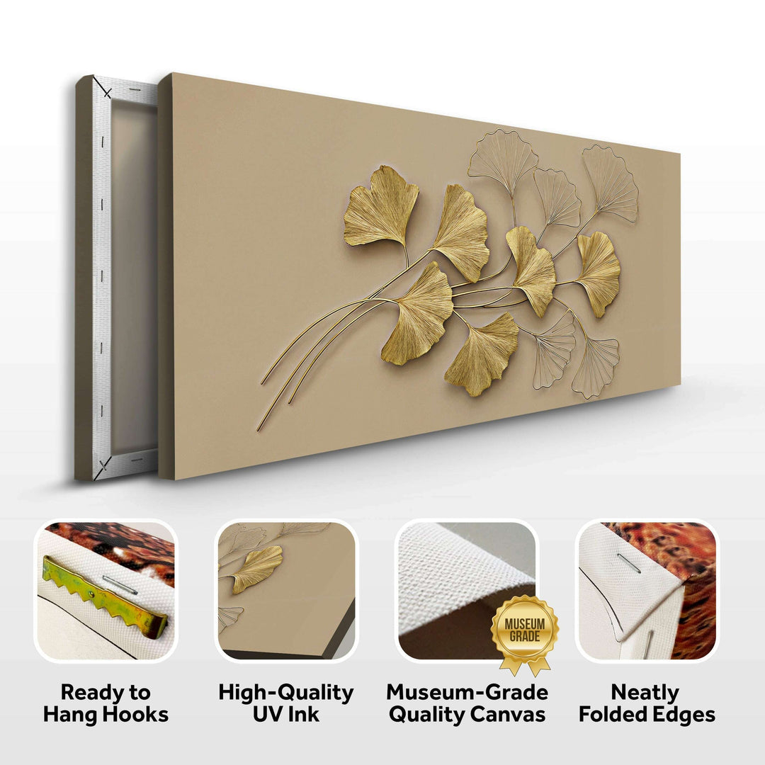 Golden Botanical Wall Art