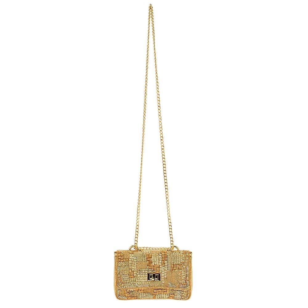 Golden Idol Crossbody/Shoulder Handbag by Mary Frances image 5