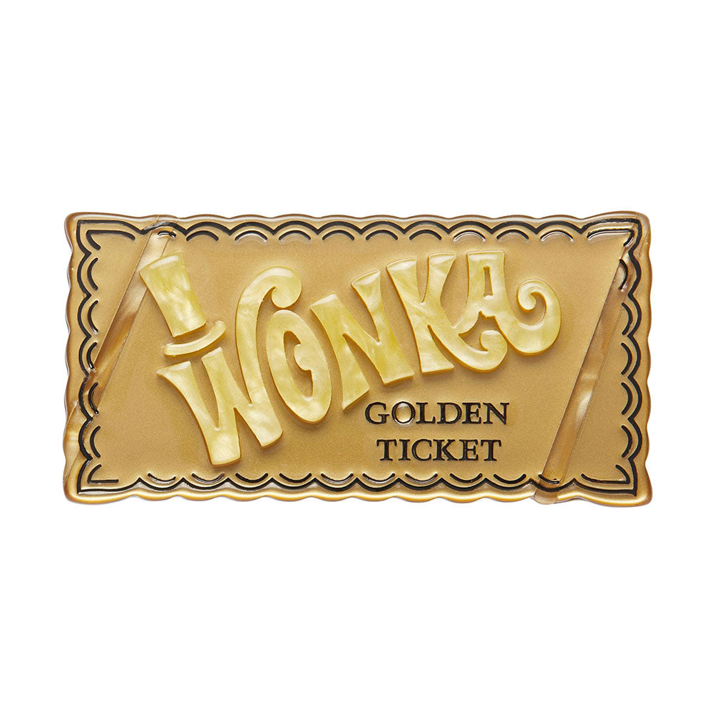 Golden Ticket Brooch by Erstwilder image