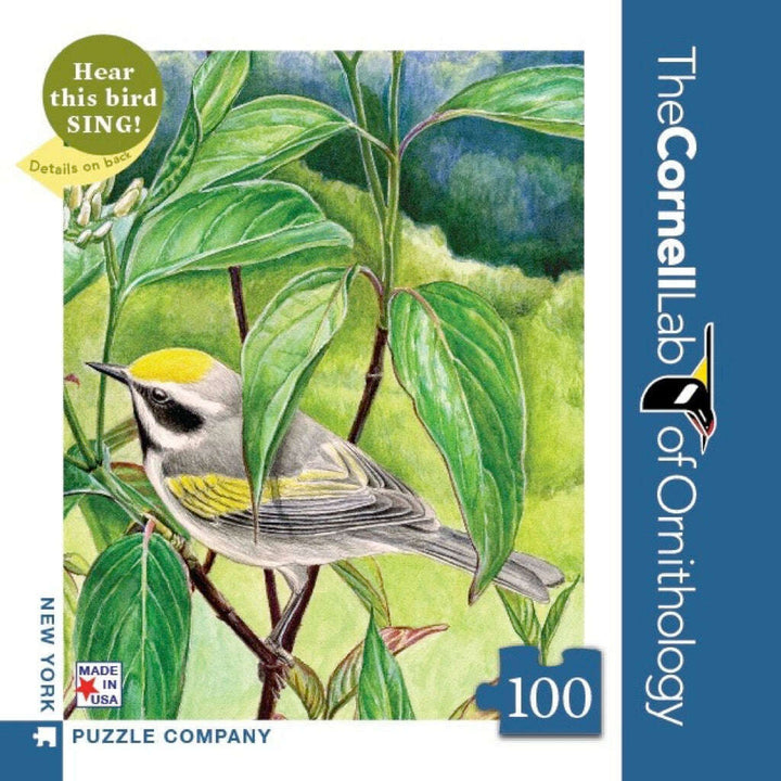 Golden-winged Warbler Mini Jigsaw Puzzle