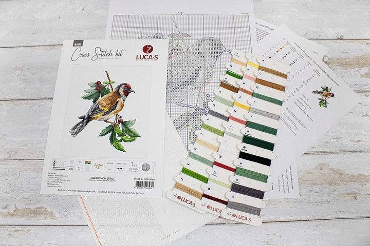 Goldfinch Bird B1197L Counted Cross-Stitch Kit