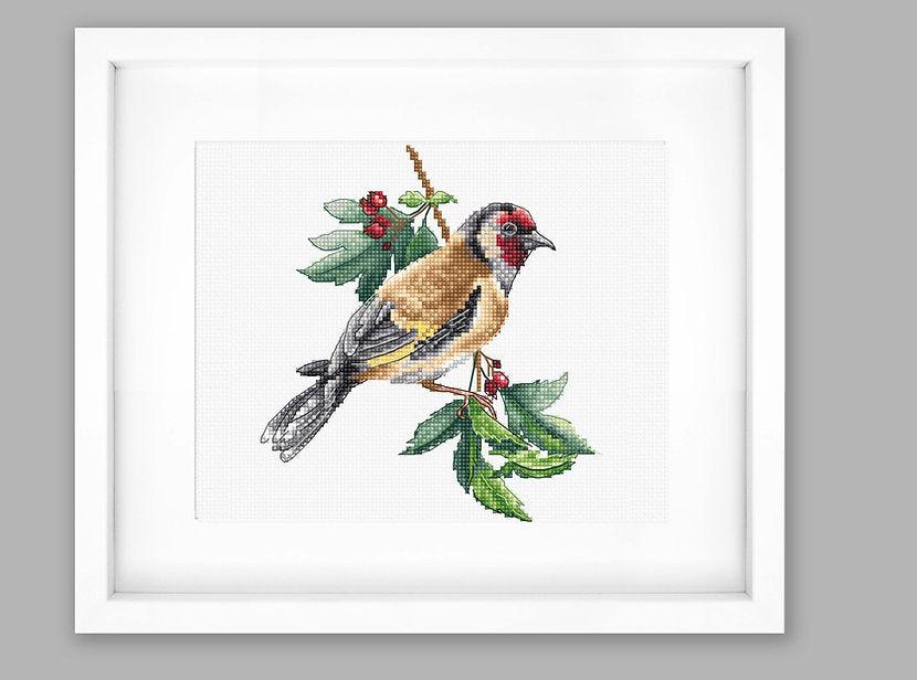 Goldfinch Bird B1197L Counted Cross-Stitch Kit