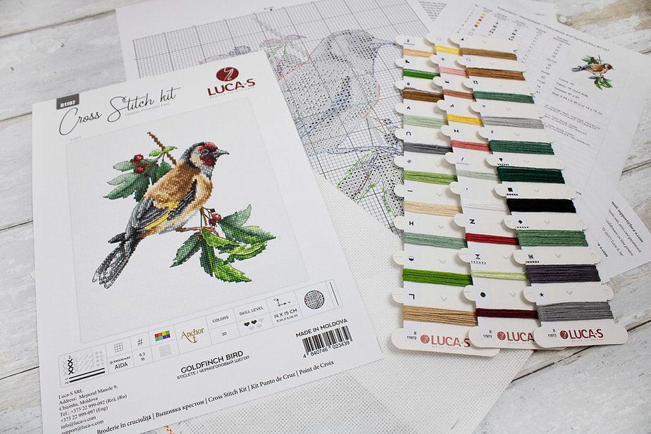 Goldfinch Bird B1197L Counted Cross-Stitch Kit