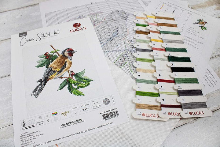 Goldfinch Bird B1197L Counted Cross-Stitch Kit