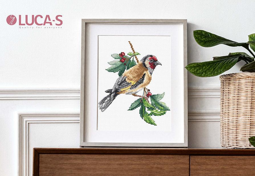 Goldfinch Bird B1197L Counted Cross-Stitch Kit