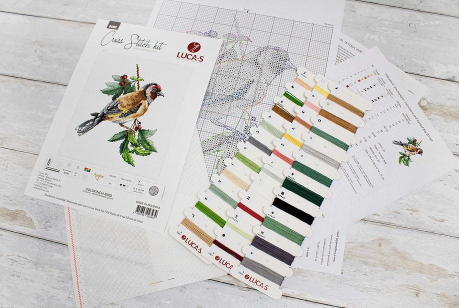 Goldfinch Bird B1197L Counted Cross-Stitch Kit