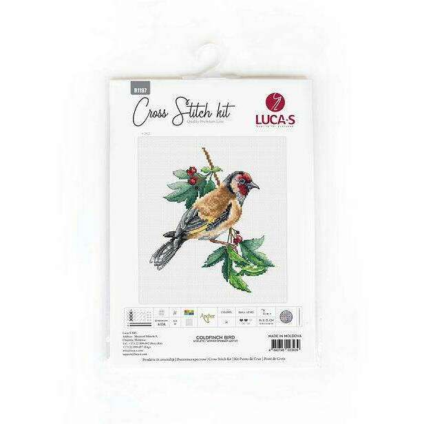 Goldfinch Bird B1197L Counted Cross-Stitch Kit