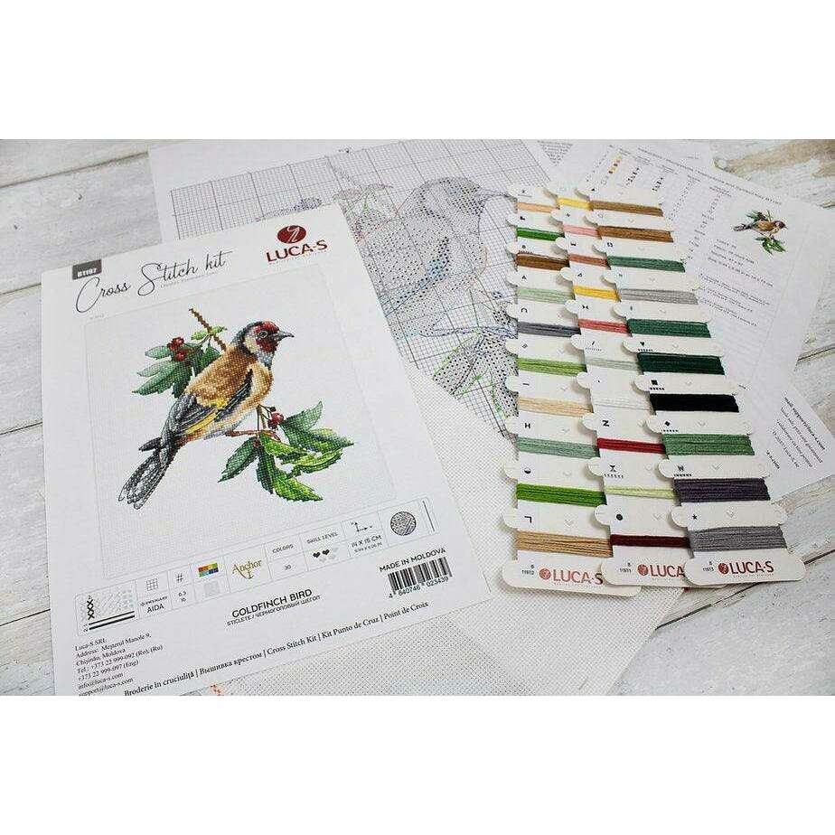 Goldfinch Bird B1197L Counted Cross-Stitch Kit