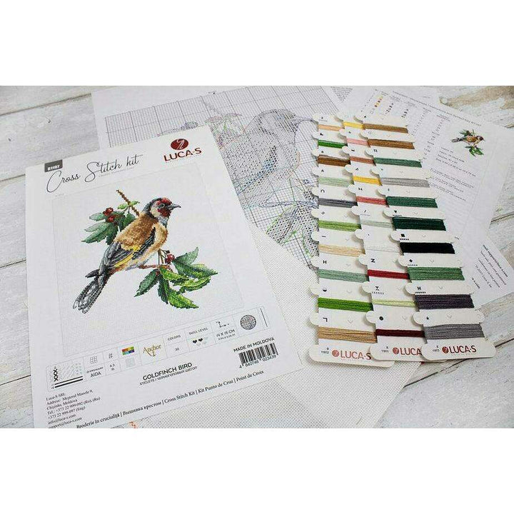 Goldfinch Bird B1197L Counted Cross-Stitch Kit