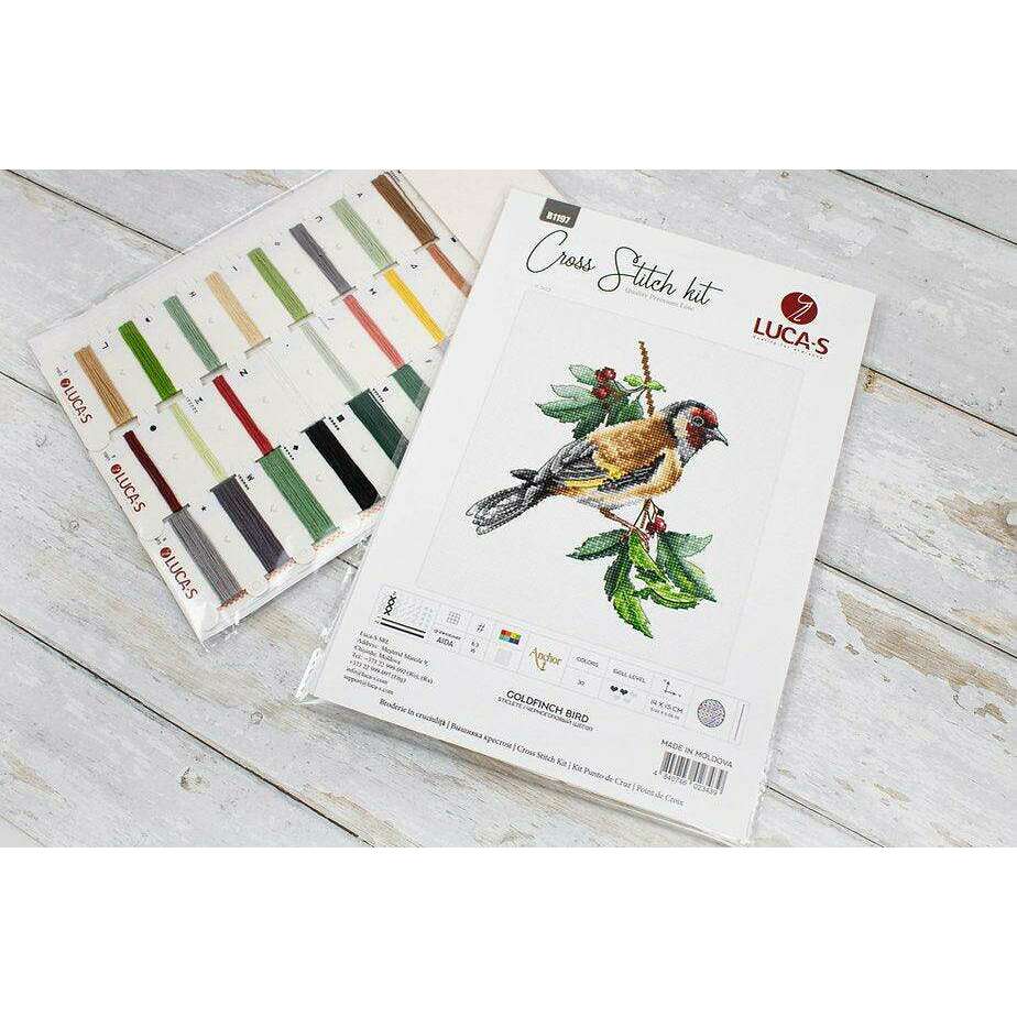 Goldfinch Bird B1197L Counted Cross-Stitch Kit