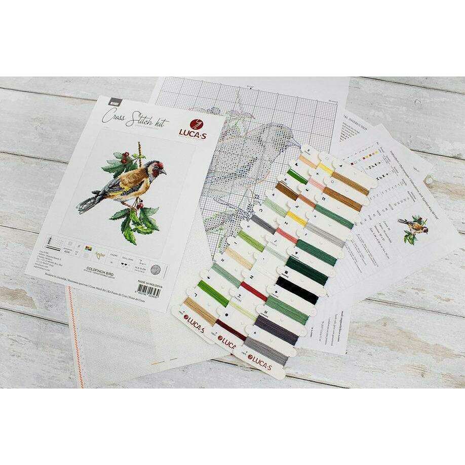 Goldfinch Bird B1197L Counted Cross-Stitch Kit