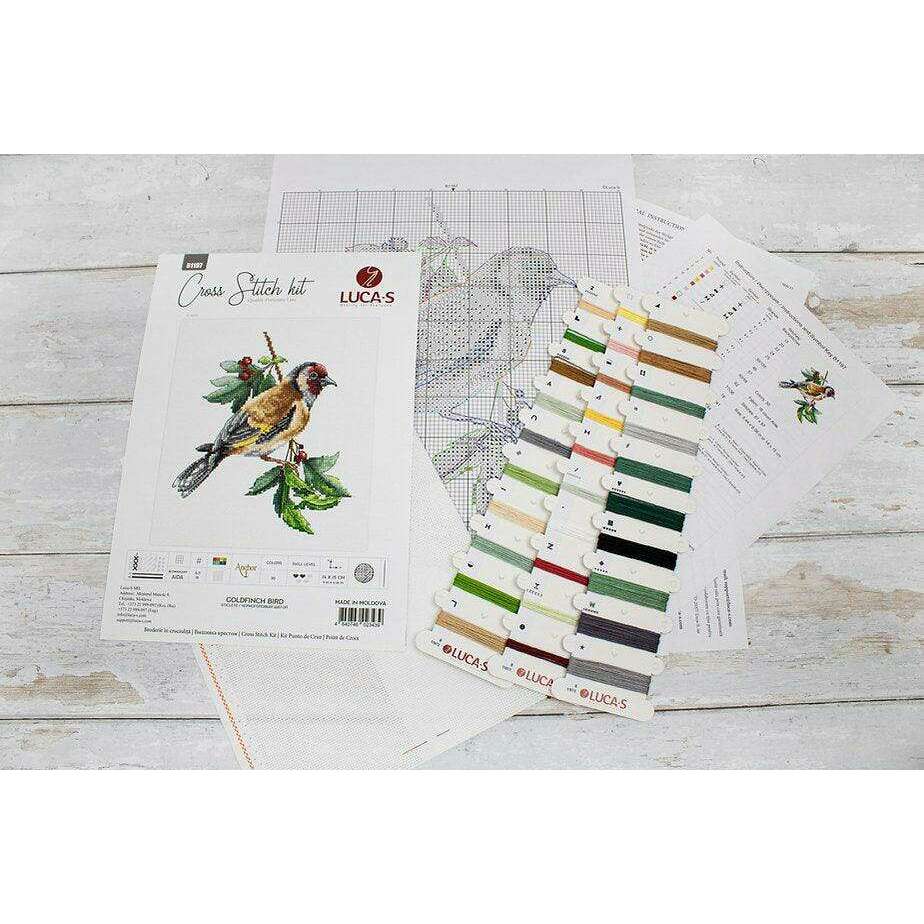 Goldfinch Bird B1197L Counted Cross-Stitch Kit