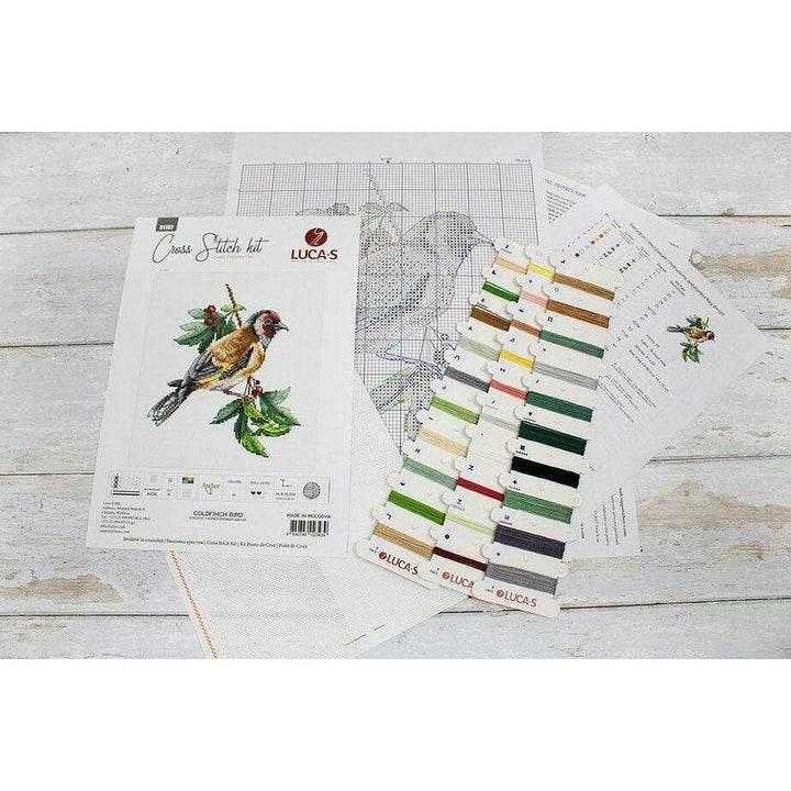 Goldfinch Bird B1197L Counted Cross-Stitch Kit