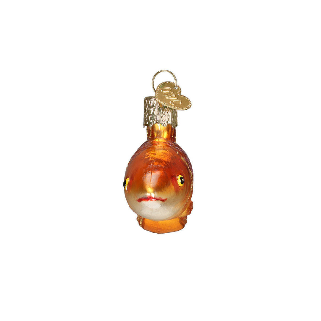 Old World Christmas Goldfish Blown Glass Ornament