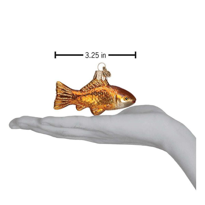 Old World Christmas Goldfish Blown Glass Ornament