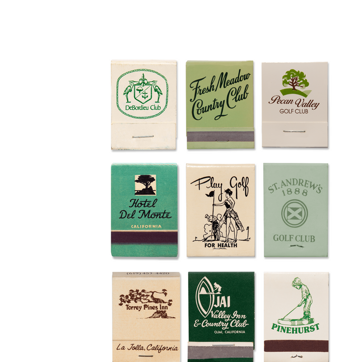 Golf Matchbook Poster