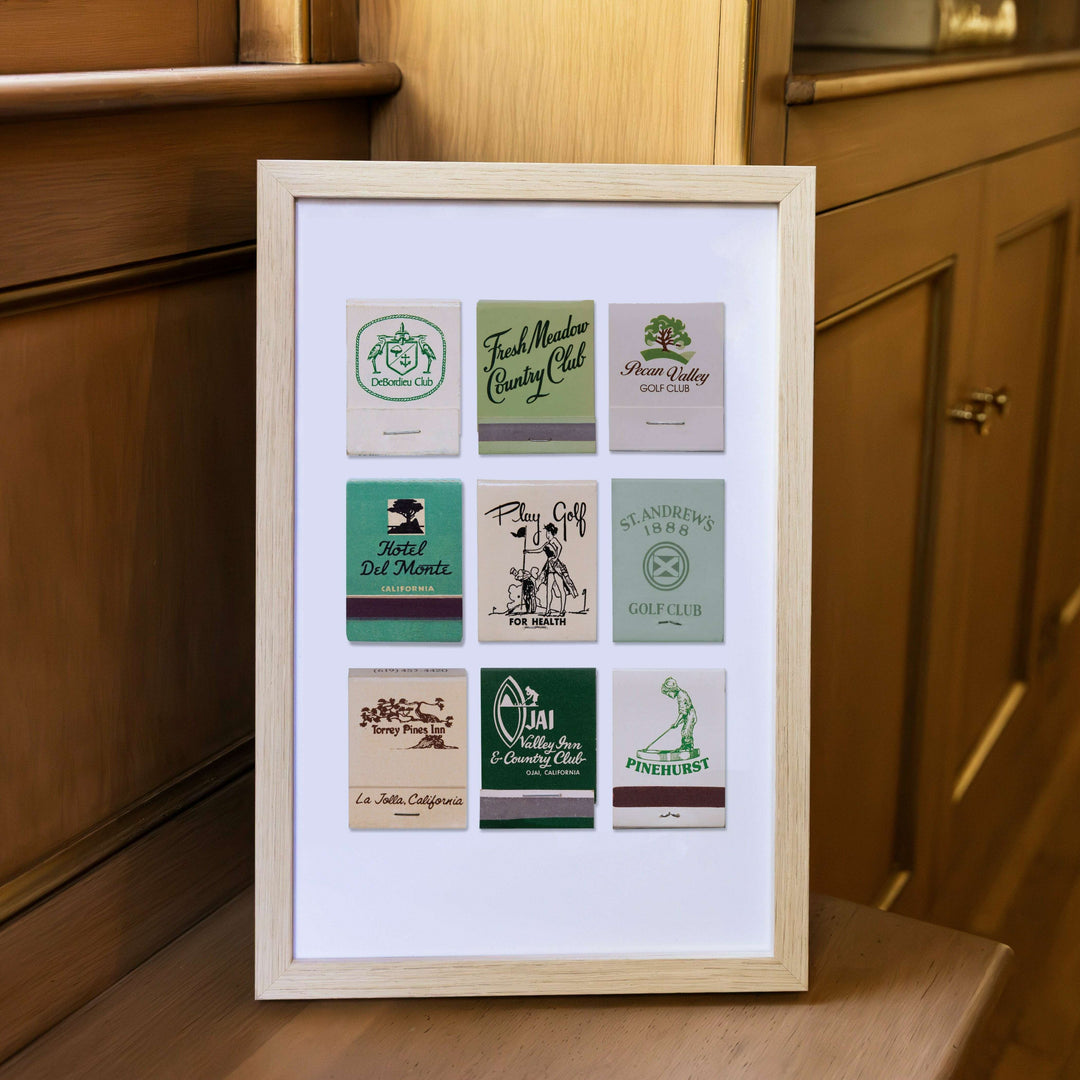 Golf Matchbook Poster