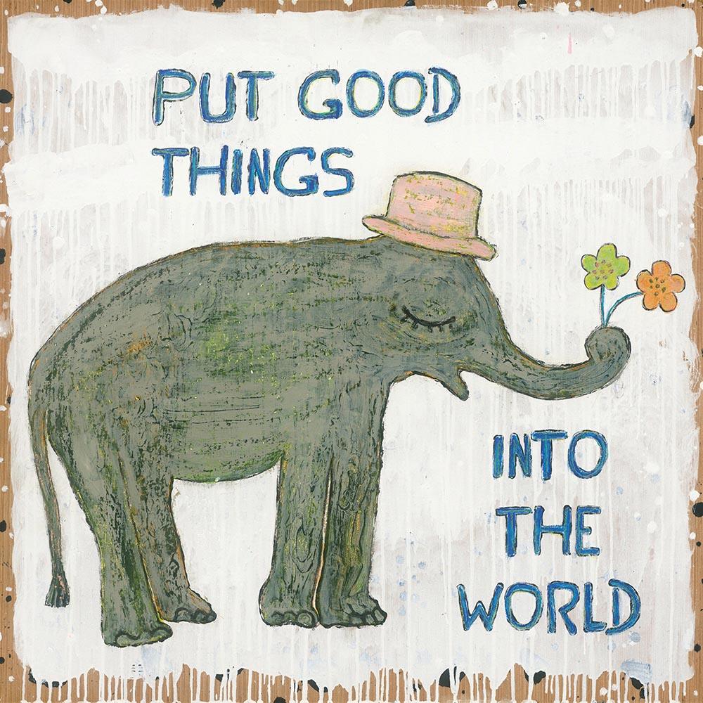 "Good Things Elephant" Art Print - Quirks!